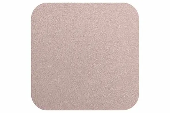 Glasonderzetter leather beige, set 4