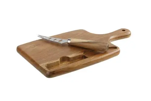 [6367713] Snijplank met kaasmes giftset