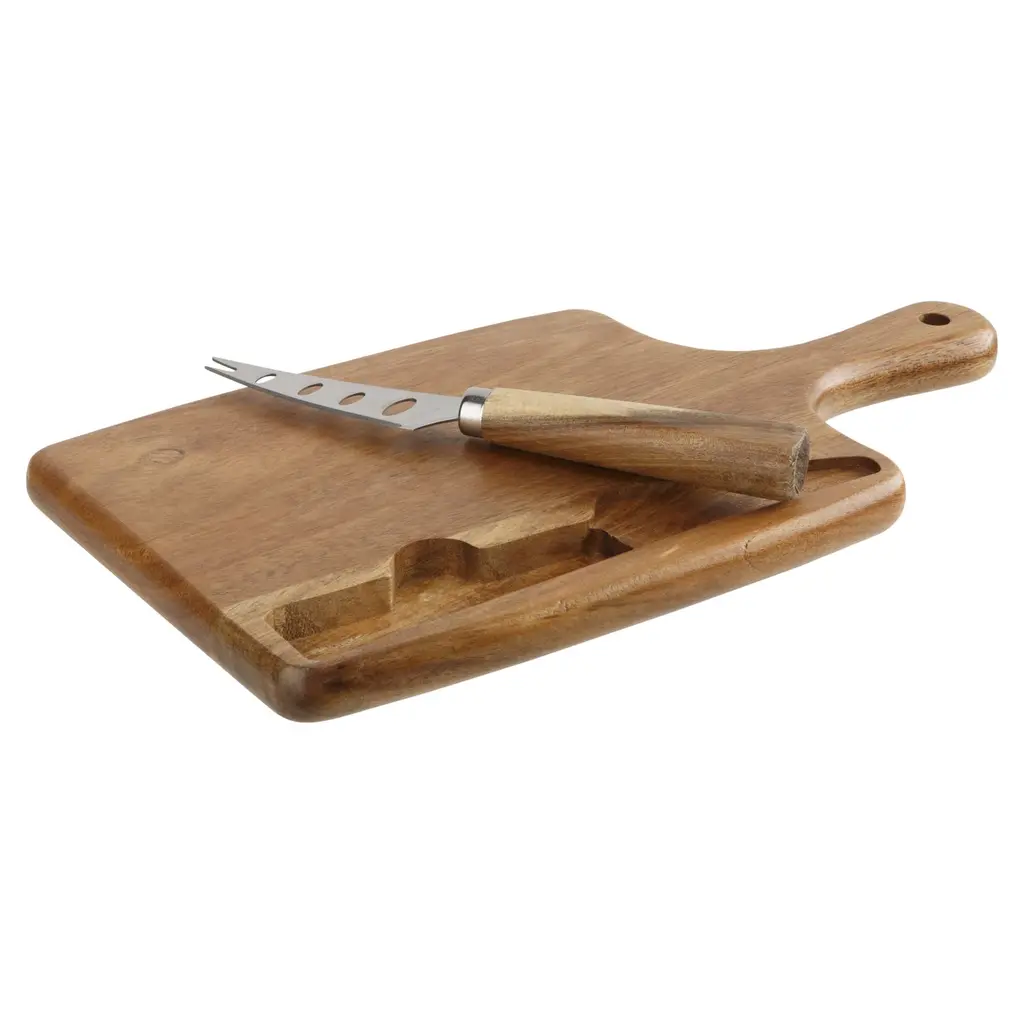 Snijplank met kaasmes