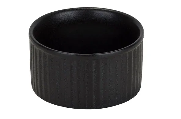 Yara black ramekin D9xH4.5cm