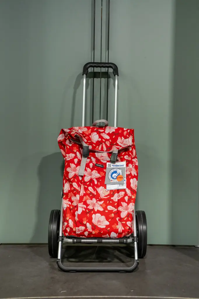 [166-031-70] Andersen Royal shopper basil magnolia red