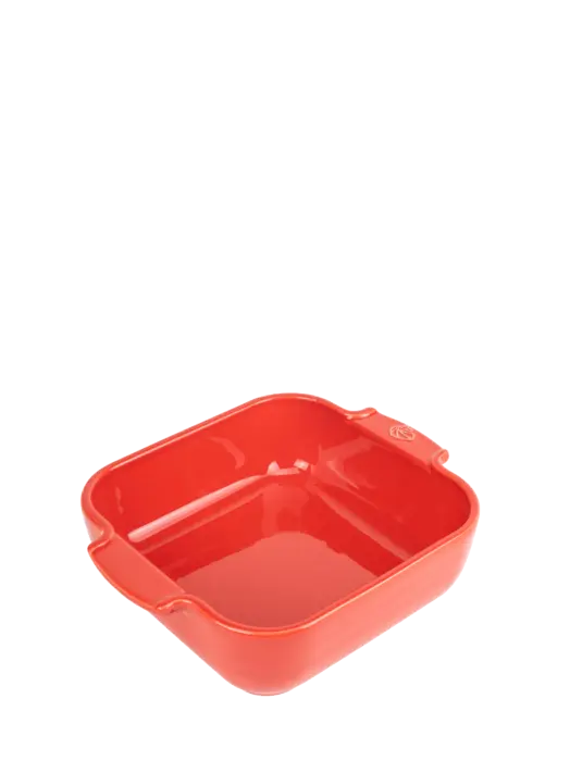 Peugeot vierkante ovenschaal 21cm rood