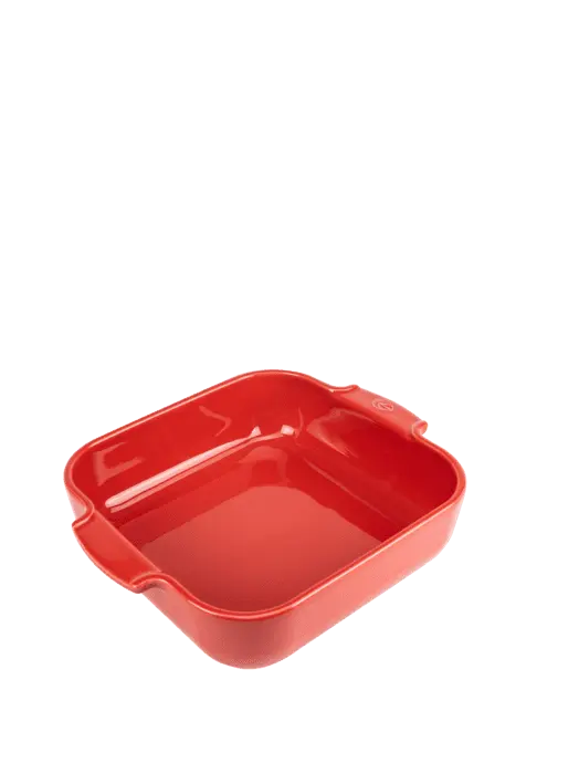 Peugeot vierkante ovenschaal 28cm rood
