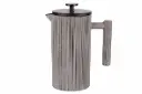 Koffiemaker French press lichtgrijs gietijzer 800ml