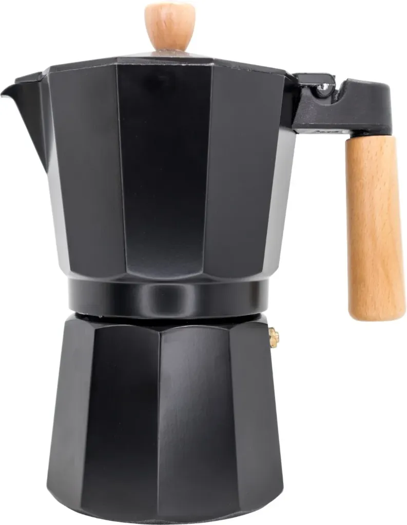 [VBFIH1253] Espressokoker black + wood inductie 9 kopjes