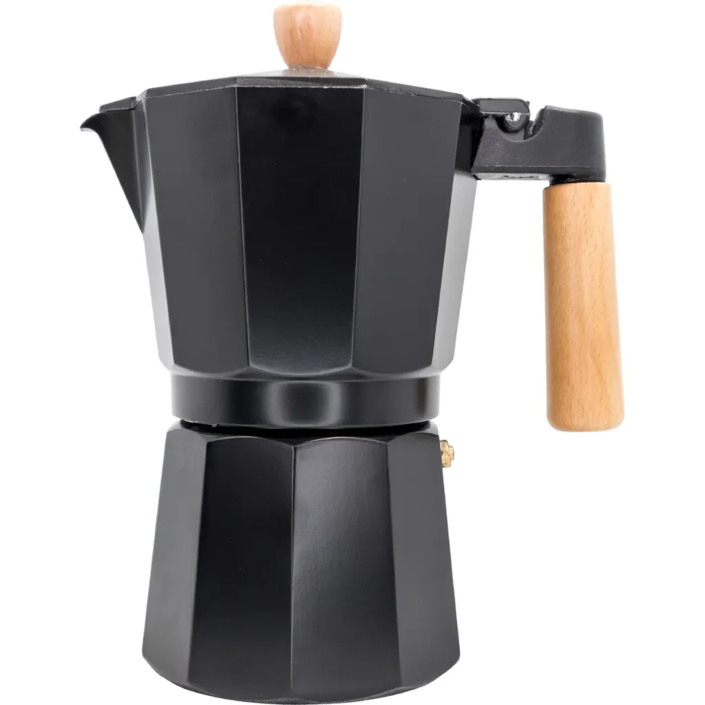Nerthus Black Italian Coffee Maker 9 kops