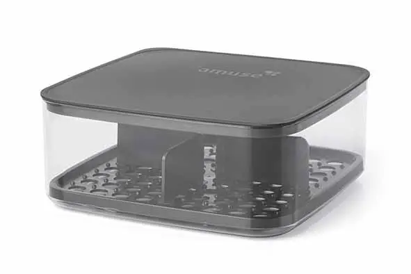 [5815189] Amuse kaasdoos large grijs tritan 24.1xH24.1xH9.6cm