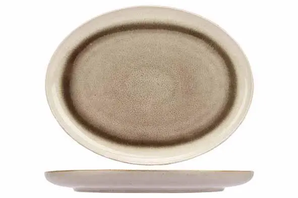 [5860018] Forest ovaal bord 26.5x20.5xH2.5cm