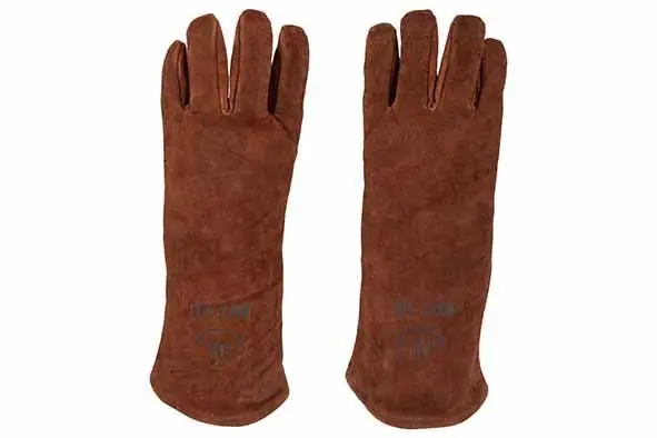 [3165039] White fire bbq handschoen leder, set 2