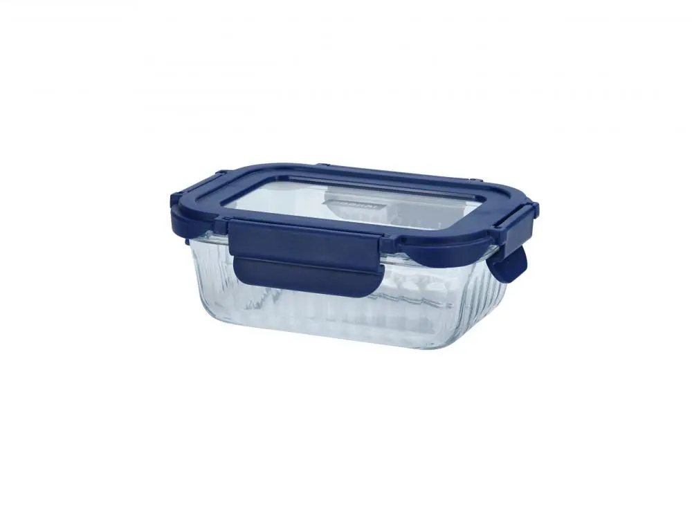 [CK26-1580370BLU] Ovenschaal met glasdeksel blauw 370ml