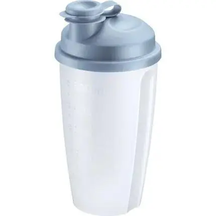 [WM-2435227B] Dressingshaker uit kunststof blauw 500ml