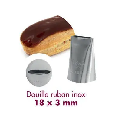 [GOGLRU183C] spuitmond lint inox 18x3mm