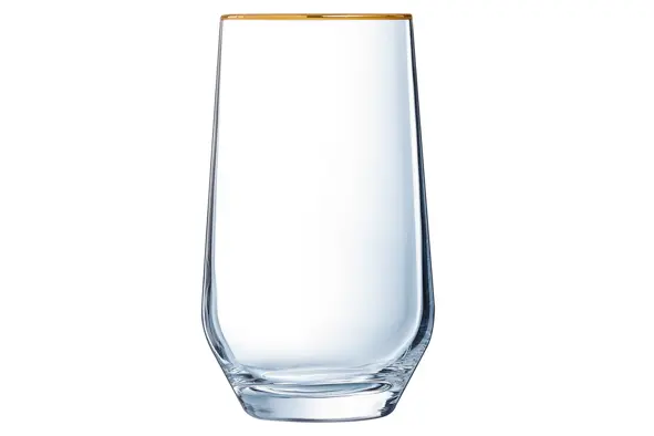 [P7634] Ultime champagneglas gouden boord 21cl, set 4