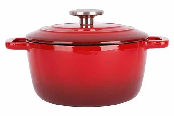 [9967501] C&T Fontestic kookpot gietijzer rood 20cm