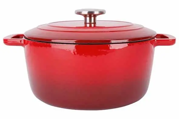 [9967502] C&T Fontestic kookpot gietijzer rood 24cm