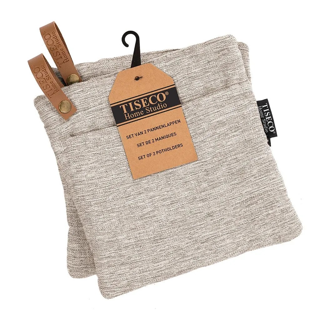 Pannenlap Hercules taupe, set 2