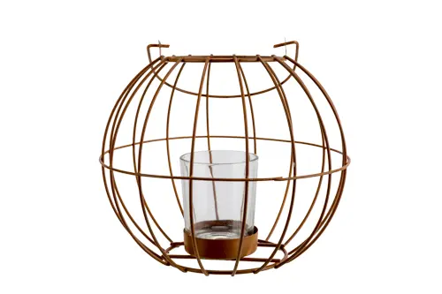 [4228085] Windlicht powder coated rond metaal