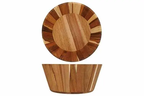 Saladekom acacia D28xH12,5cm