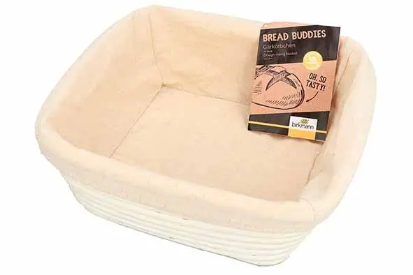Birkmann bread Buddies rijsmand vierkant 25x25xH9,5cm