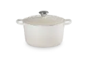 Le Creuset stoofpan rond hoog 24cm meringue