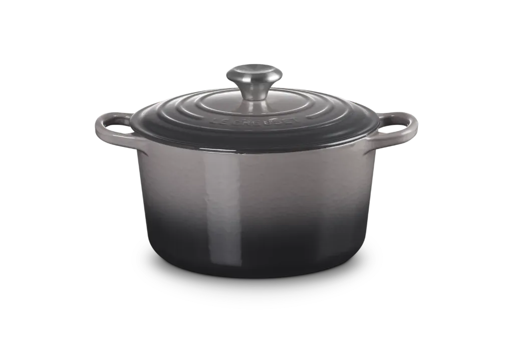 [21195244442430] Le Creuset stoofpan rond hoog 24cm flint