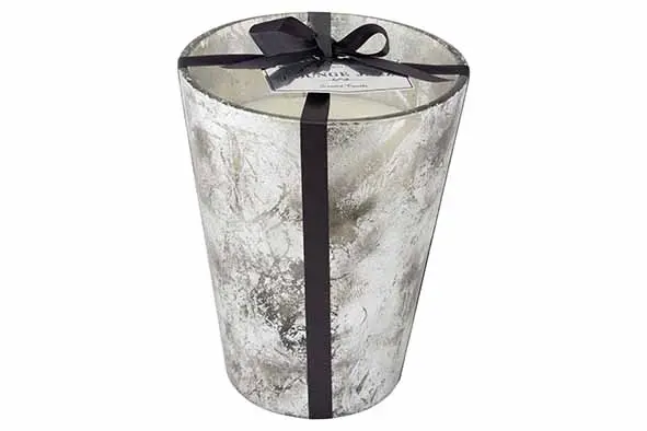 [354837] Geurkaars Luxury brush zilver, 120u