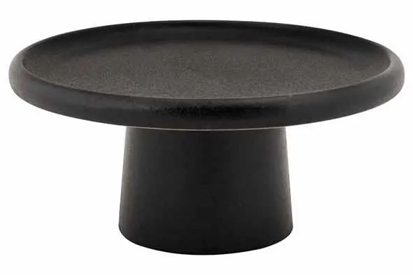 Ellips taartschotel op voet D15.5xH7cm