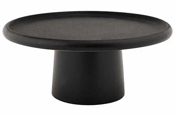 Ellips taartschotel op voet D21xH9cm