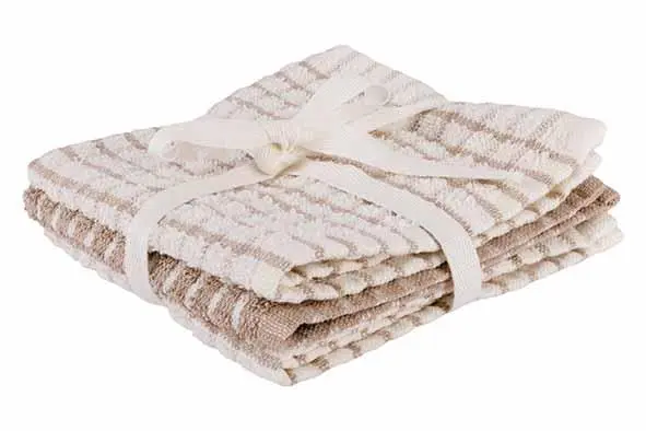 [5453205] Stoff vaatdoek sand 30x30cm, set 3