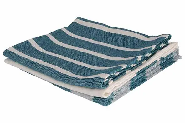 Stoff keukenhanddoek green heron 50x70cm, set 3