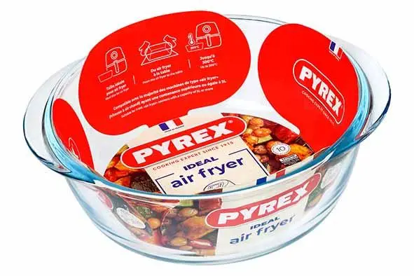 [207B100] Pyrex airfryer ovenschotel 1L rond