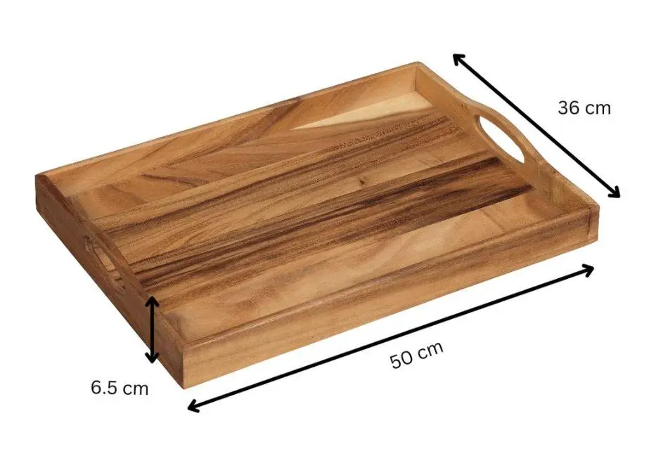 dienblad acacia 50x36x6.5cm