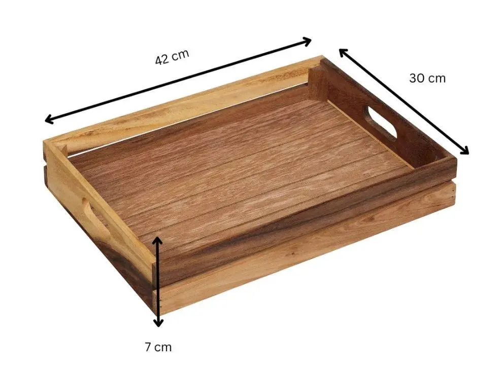 [TA10A40037] dienblad acacia 42x30x7cm