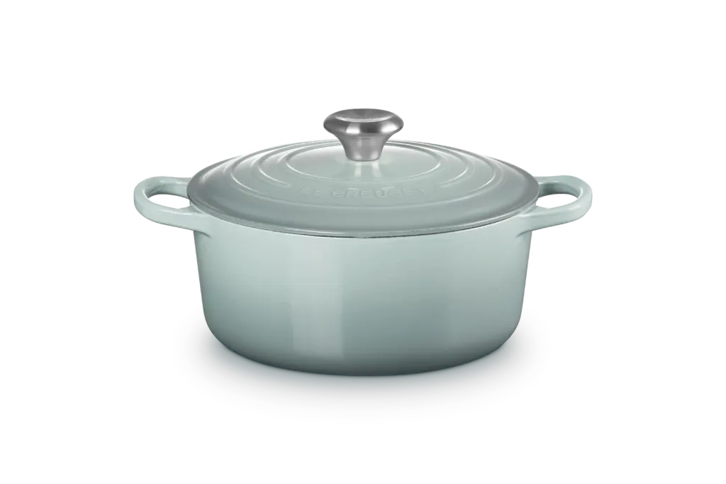 [21177247174430] Le Creuset Cocotte rond 24cm Sea Salt