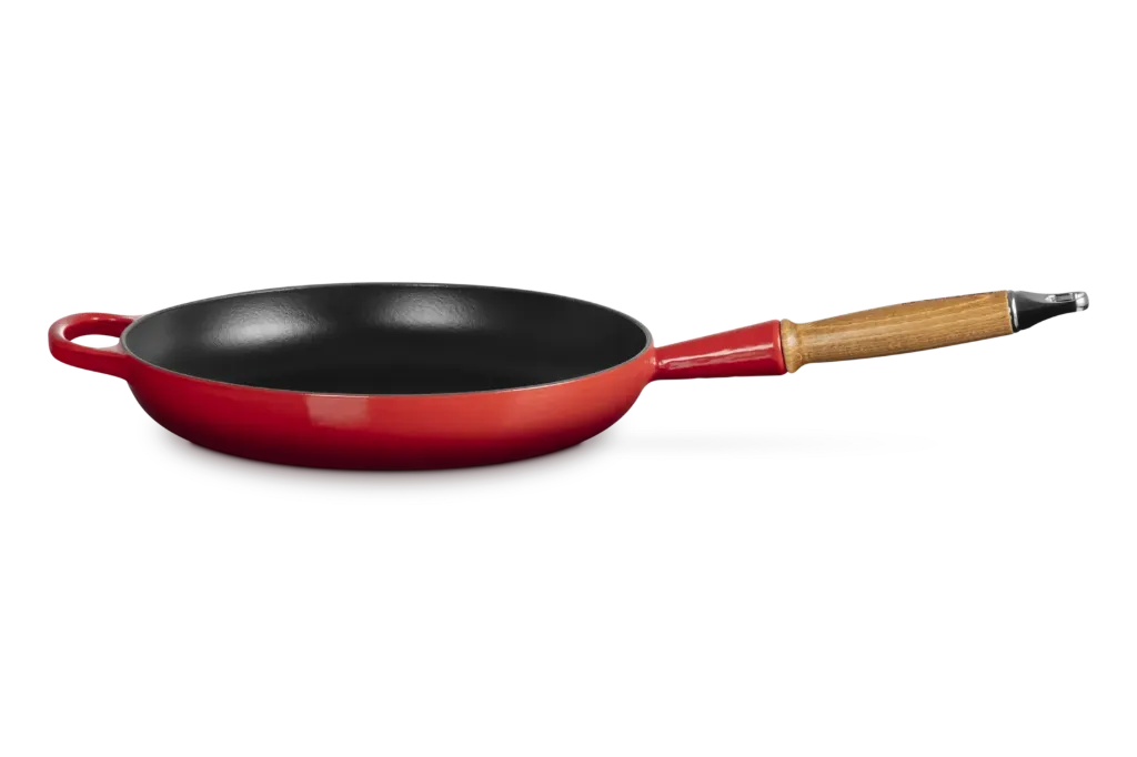 Le Creuset koekenpan in geëmailleerd gietijzer 28cm rood