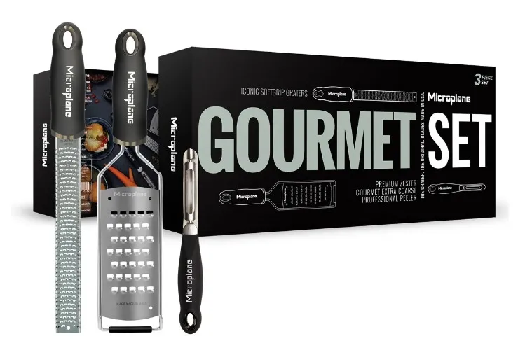 [36182] Microplane set gourmet m/peeler 3dlg.