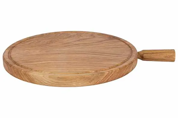 Aspen serveerplank rond eikenhout D40cm