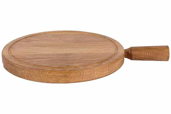 [5659017] Aspen serveerplank rond eikenhout D30cm