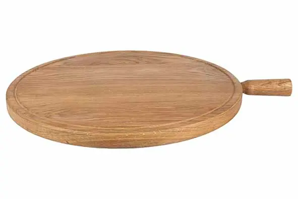 [5659019] Aspen serveerplank rond eikenhout D50cm