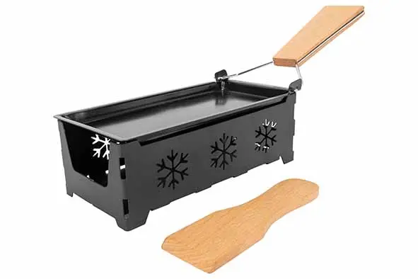 [5659005] Aspen racelette rechthoek 2 personen + spatel