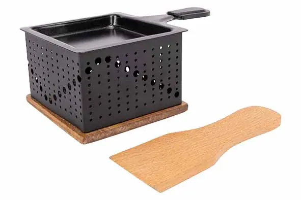 Aspen raclette vierkant 1 persoon + spatel