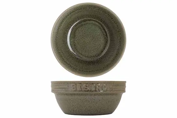 Bistro thyme green bowl 13.5cm