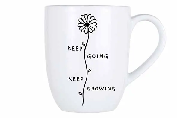 Cosy mug 53cl, keep going - keep growing