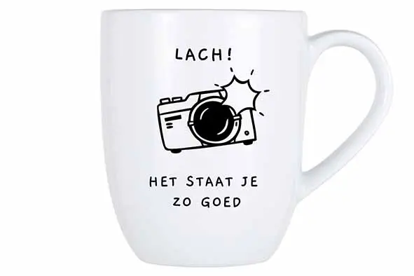 Cosy mug 53cl, lach! het staat je zo goed