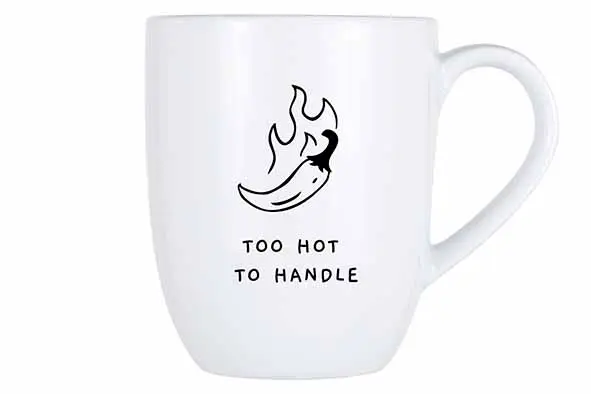 Cosy mug 53cl, too hot to handle