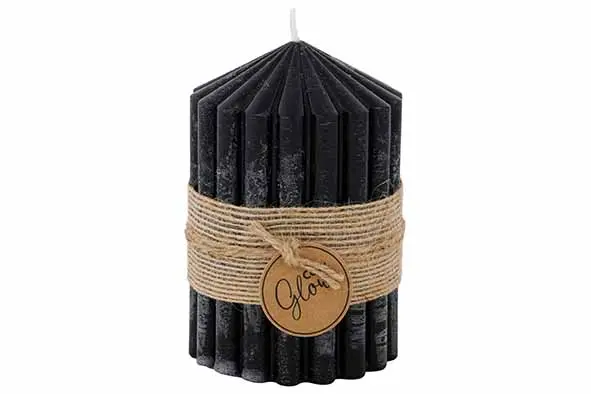 [354820] Kaars ribble zwart 40u