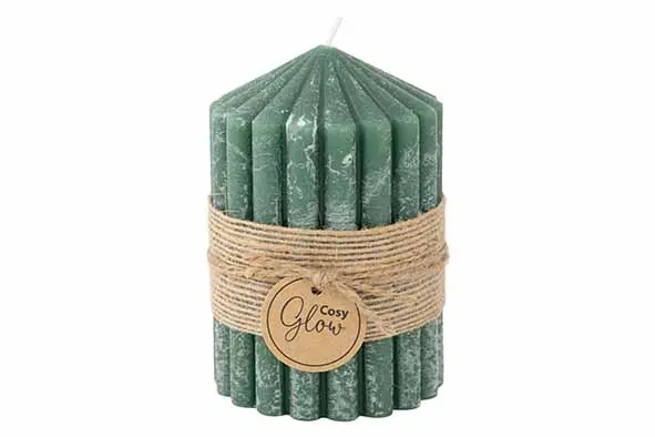 [354801] Kaars ribble donkergroen 40u