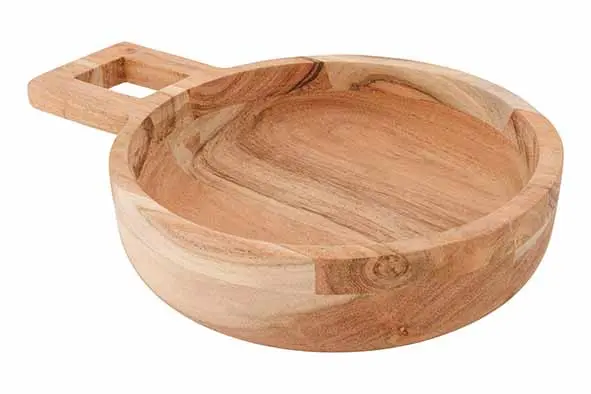 Serveerschaal mimosa acacia 27x20xH5cm