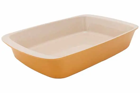 [9967123] Fontestic amber gold ovenschotel 34x21.5xH6cm