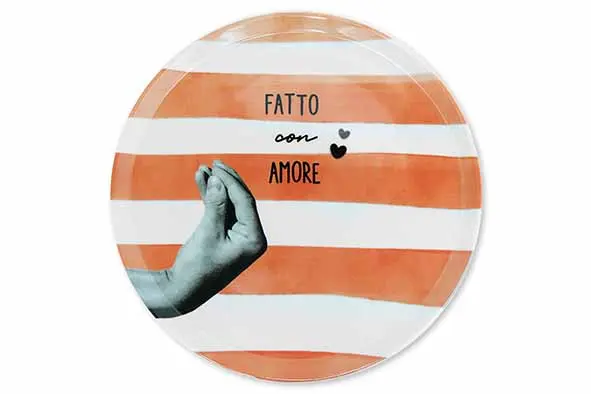 Ziipa atina pizzabord D32.5cm terracotta